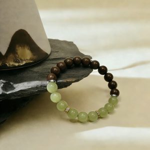 Oriental Aromatherapy Herbal Bead Bracelet – Pear Incense Formula, Natural Herbal & Jade Bead Bracelet, Deep Healing & Pleasant Sleep