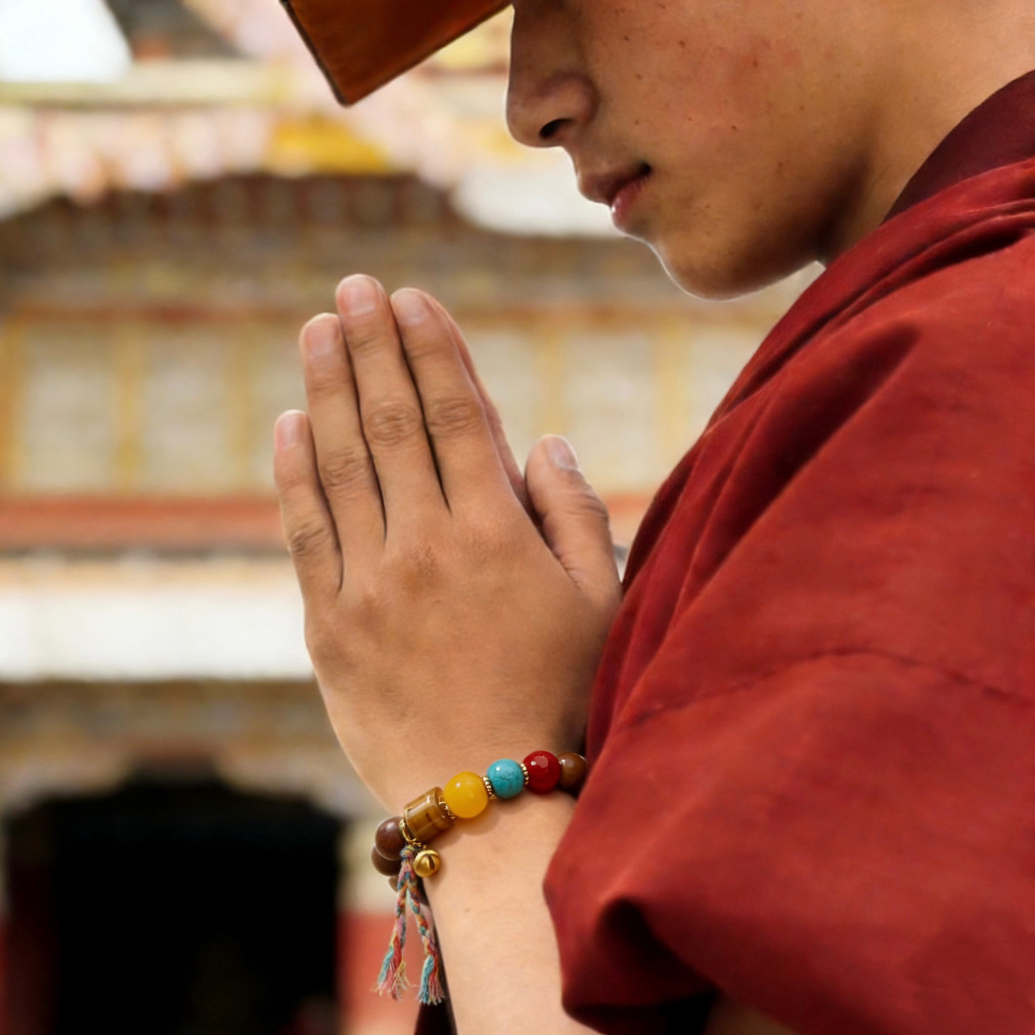 Oriental Aromatherapy Herbal Bead Bracelet – Tibetan Ginseng Formula | Natural Herbal & Crystal Beads | Vitality Protection&Boost Energy - Image 3