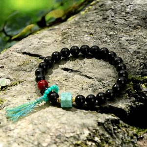 Oriental Aromatherapy Herbal Bead Bracelet - Ambergris Formula | Natural Herbal & Crystal Beads |Inner peace & spiritual healing